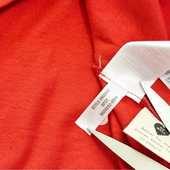 Madewell Tee Dress Orange Red NWT Small - Picture 6 of 10
